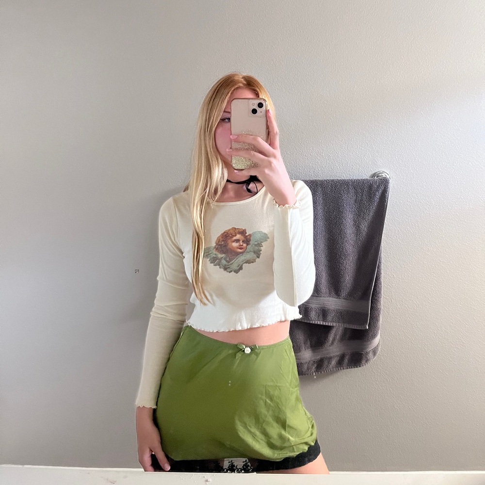 Angel long cropped long sleeve Urban Outfitters